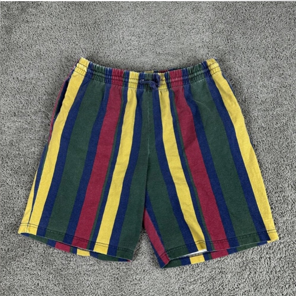 Guess Vintage 90’s era Color Bloc Shorts Mens Size Medium - Picture 4 of 8